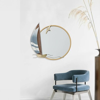 Décoration murale voilier avec miroir PIER IMPORT