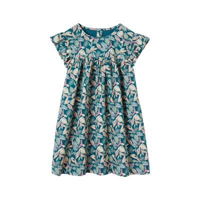 Robe imprimée manches courtes à volants VERTBAUDET