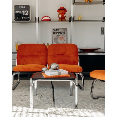 Table basse en métal Donna N°116 - Bon état DEBONGOUT