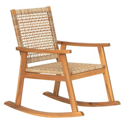 Rocking chair, acacia massif et corde, RECIFE NORDLYS