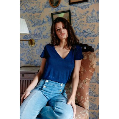 Tee shirt col v manches courtes ELVIE6 LA PETITE ETOILE