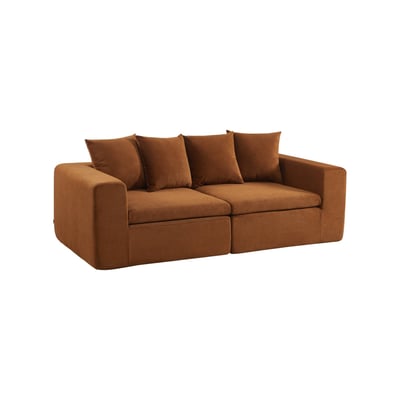 Canapé modulable tissu chenille 3 places MOVI SWEEEK
