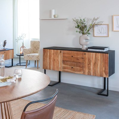 Buffet en bois d'acacia et métal  PIPPA MADE IN MEUBLES 