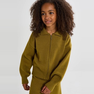 Cardigan uni zippé MONOPRIX