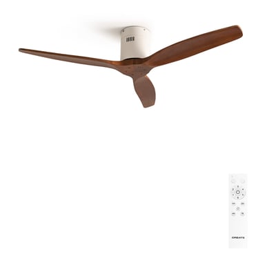 Ventilateur de plafond 40W sans lumière avec télécommande WIND CALM NATURAL WOOD CREATE