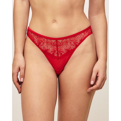 Tanga en tulle avec broderies LOVECRUSHIZ UNDIZ