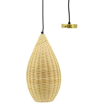 Suspension goutte en rotin naturel Diamètre 23cm AUBRY GASPARD