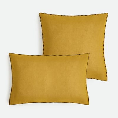 Elba Plain Linen Cushion Cover LA REDOUTE INTERIEURS
