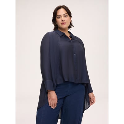 Chemise avec drapé à double couche FIORELLA RUBINO