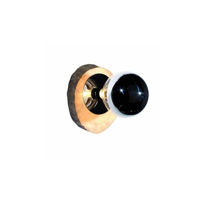 Applique en Bois et Inox Poli Miroir - SLEYES - MATHI DESIGN
