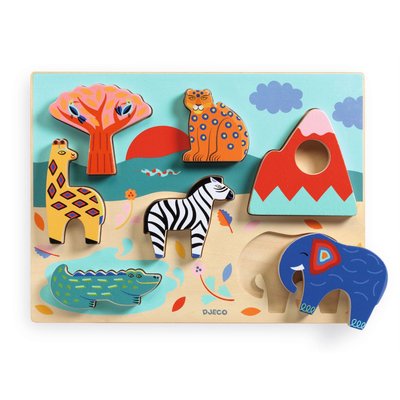 Puzzle relief Savana Story DJECO