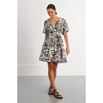 Robe mini portefeuille Hawaï LILI SIDONIO