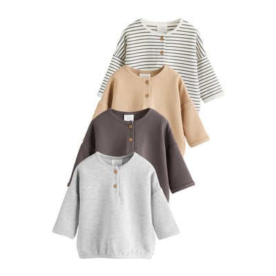 T-shirt à manches longues pour bébé, lot de 4 NEXT