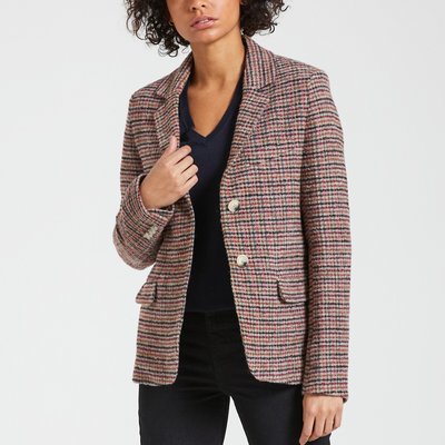 VENICE buttoned checked jacket LEON & HARPER