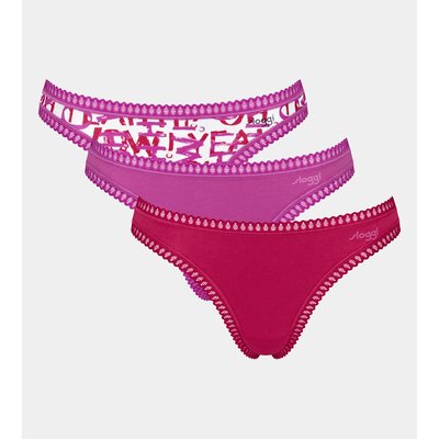 Lot de 3 strings en coton Go Crush SLOGGI