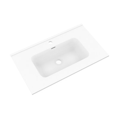 Vasque Kosmik céramique 80cm blanc brillant KOSMIK ALLIBERT