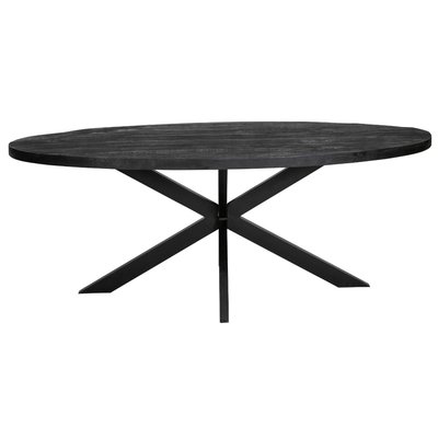 Table à manger ovale en bois  AMOR MADE IN MEUBLES 