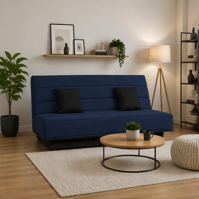 Banquette Clic clac MELISSA 120 x 190, pearl noir RELAXIMA