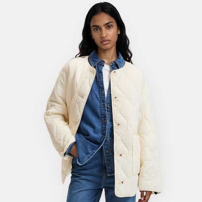 Veste doudoune courte matelassée boutonnée LA REDOUTE COLLECTIONS
