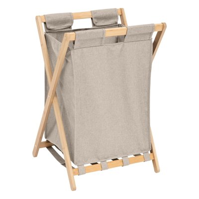 Panier à linge pliant 50L en bambou ATMOSPHERA