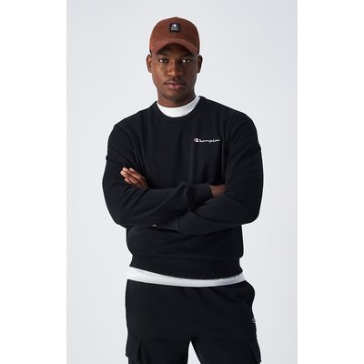 Round Neck Sweatshirt with Small Fleece Logo CHAMPION