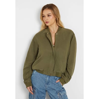 Bomber En Lin Mélangé GUESS