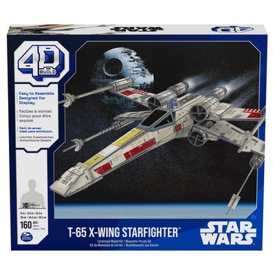 Chasseur x-wing star wars 4d build SPIN MASTER