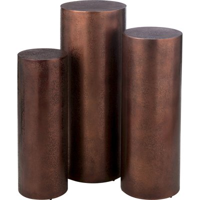 Pilier rond métal bronze élégant pour décoration intérieure raffinée RECOLLECTION