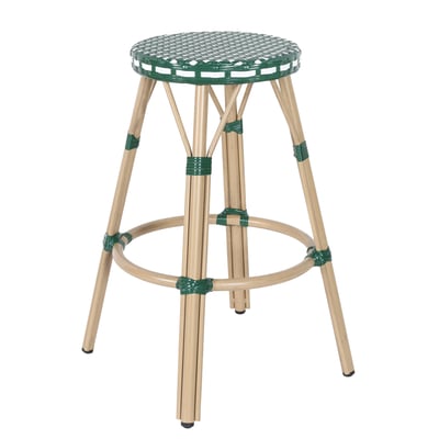 Tabouret de bar en rotin synthétique, BELLEVILLE OVIALA