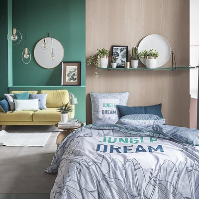 housse de couette avec taie(s) en coton, Jungle Dream C DESIGN HOME TEXTILE