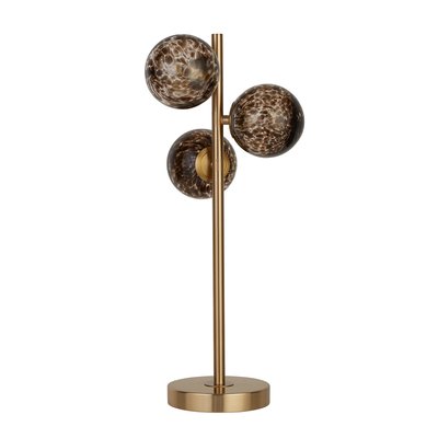 3 Light Tortoiseshell Shade Floor Lamp SO'HOME