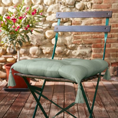 Coussin de chaise Assise matelassée gaze de coton gaia EDEN