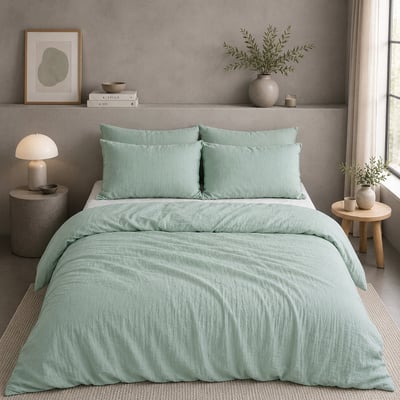 Housse de couette 100% gaze de coton lavé BATON ROUGE