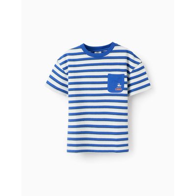 T-shirt en Piqué de Coton à Rayures ZIPPY