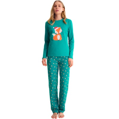 Pyjama pantalon droit top M.longues FOXY LISCA