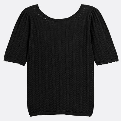 Pull col rond en fine maille LA REDOUTE COLLECTIONS