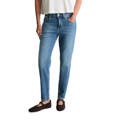 Jeans modèle Freja boyfriend ankle-length en mélange de coton organique et de lyocell MARC O’POLO DENIM