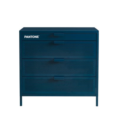Commode 4 tiroirs en métal PANTONE L80cm - Nino PANTONE