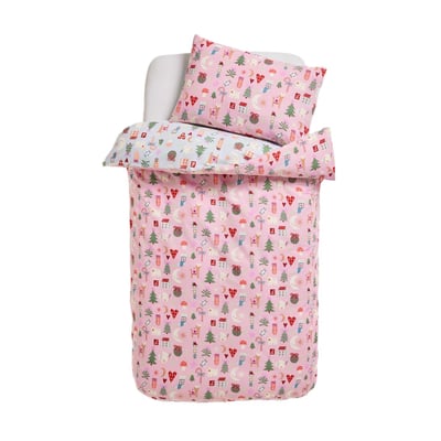 Housse de couette et taie d'oreiller noël NEXT