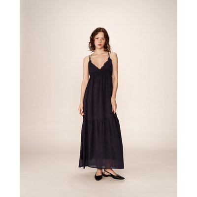Abito lungo con volant e spalline incrociate PRETTY GRACE & MILA