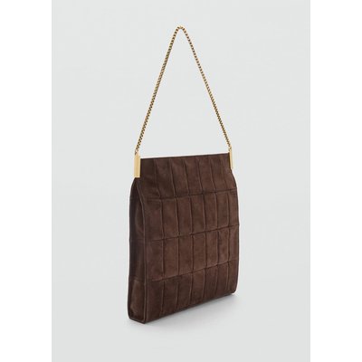 Sac croûte de cuir chaîne MANGO