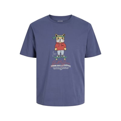 T-shirt met korte mouwen en motief JACK & JONES
