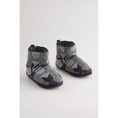 Chaussons bottines tissés NEXT