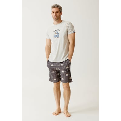 Pyjashort en jersey de coton léger imprimé Ma meilleure vie ARTHUR