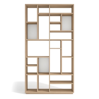 Bibliothèque asymétrique en placard 21 niches, IKAI HERDASA