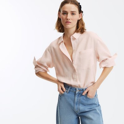 Chemise ample en lin, Signature MARLENE LA REDOUTE COLLECTIONS