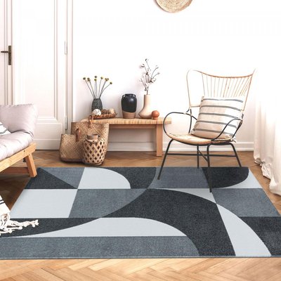 Tapis salon et chambre tissé motif géométrique ORICO UN AMOUR DE TAPIS