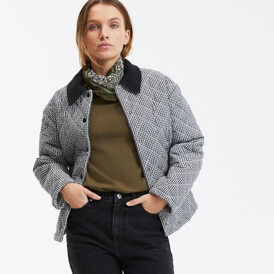 Veste matelassée en coton imprimé vichy LA REDOUTE COLLECTIONS