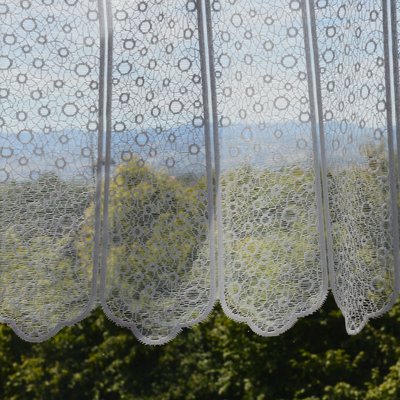 Brise bise en maille et aux cercles ajourés HOME MAISON