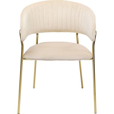 Chaise avec accoudoirs en velours, BELLE KARE DESIGN